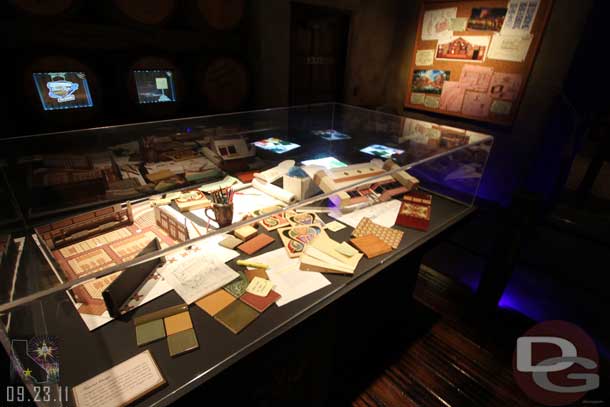 Turning around the far display case features a look at some of the details of the interior design.