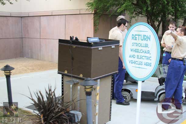 Speaking of the stroller and ECV return.  Here is a look at that area which was in operation as I was heading to Downtown Disney.