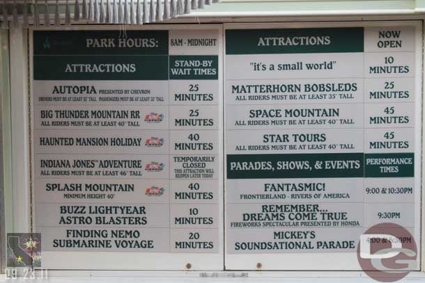 Wait times around 6:30pm