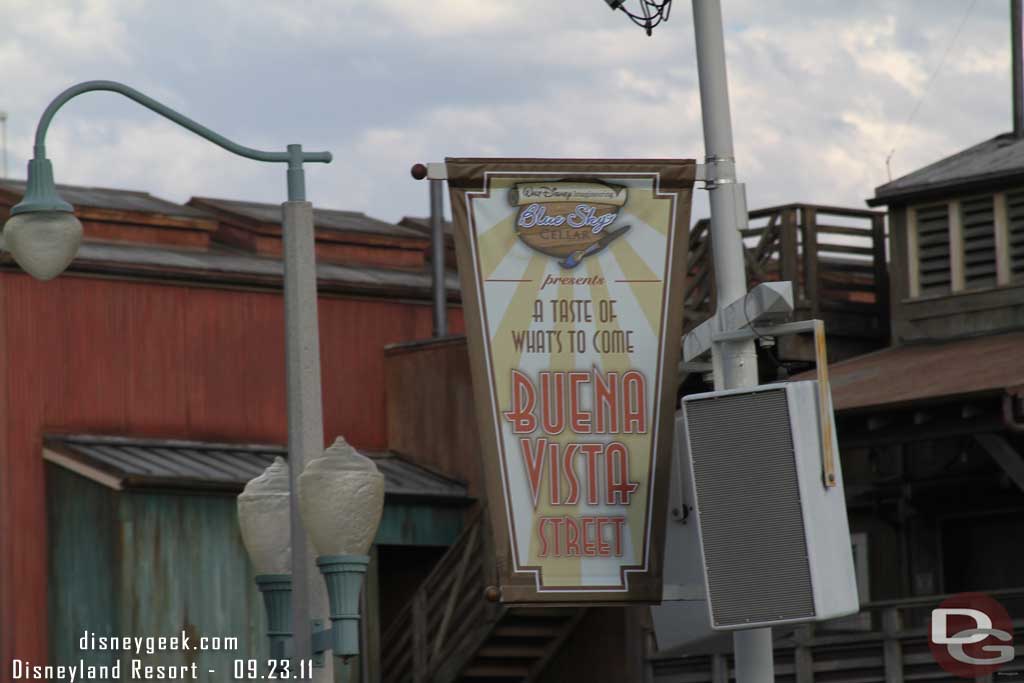 New banners for the new exhibit that opened today.