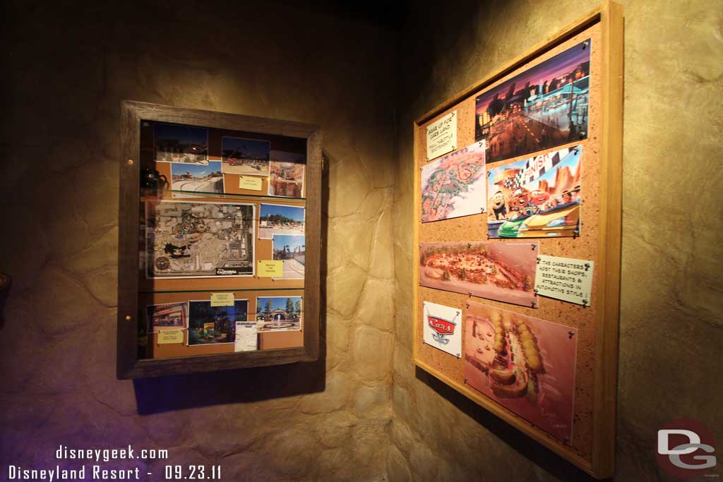 The Cars Land board was moved to the final slot on the entrance walkway.