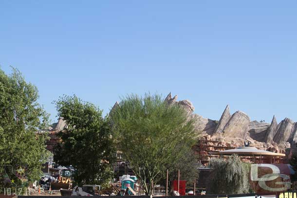 Moving on to Cars Land.  The trees are still in the way.