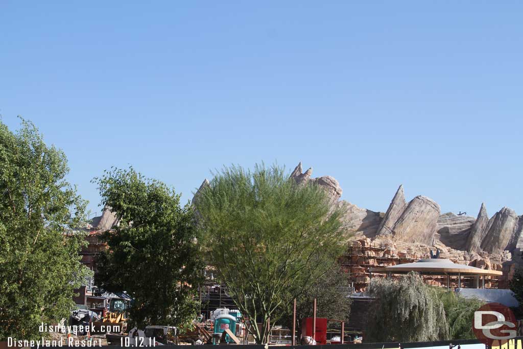 Moving on to Cars Land.  The trees are still in the way.