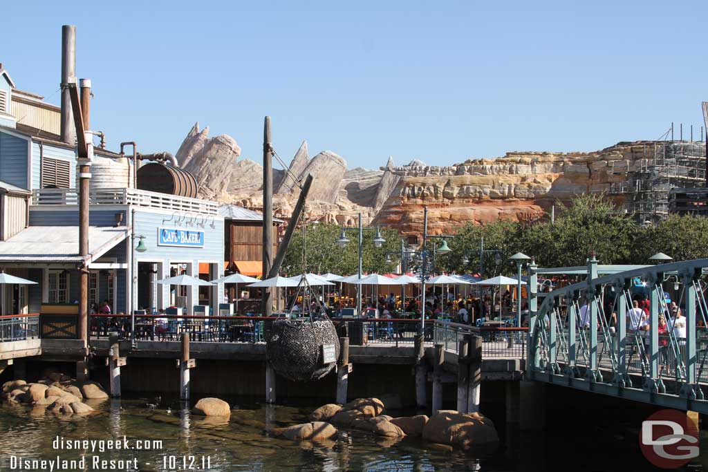 The backdrop behind the Wharf is great!  