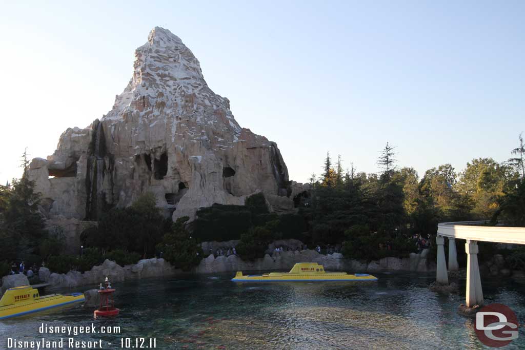 Waiting for Monorail Orange to return, only one running this afternoon.