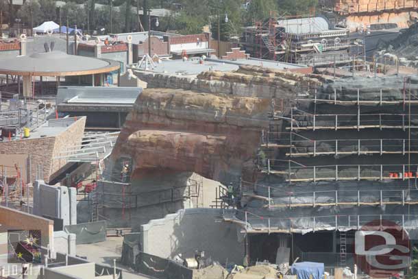 Over on the archway by the Wharf they are closing up the couple remaining holes.