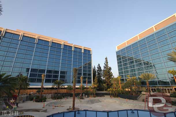 The pool area is on the final stretch with only a couple weeks till opening.