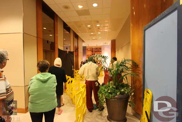 The walls are down around the third elevator.  It looks to be just about done.