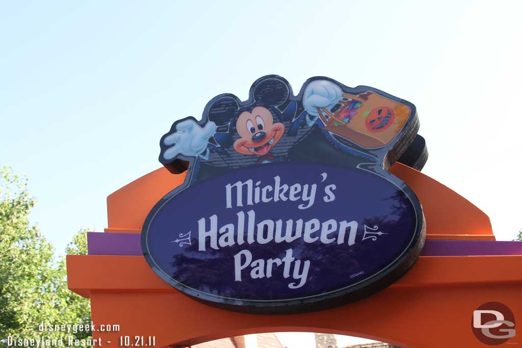 They started to set up for the Halloween Party already.