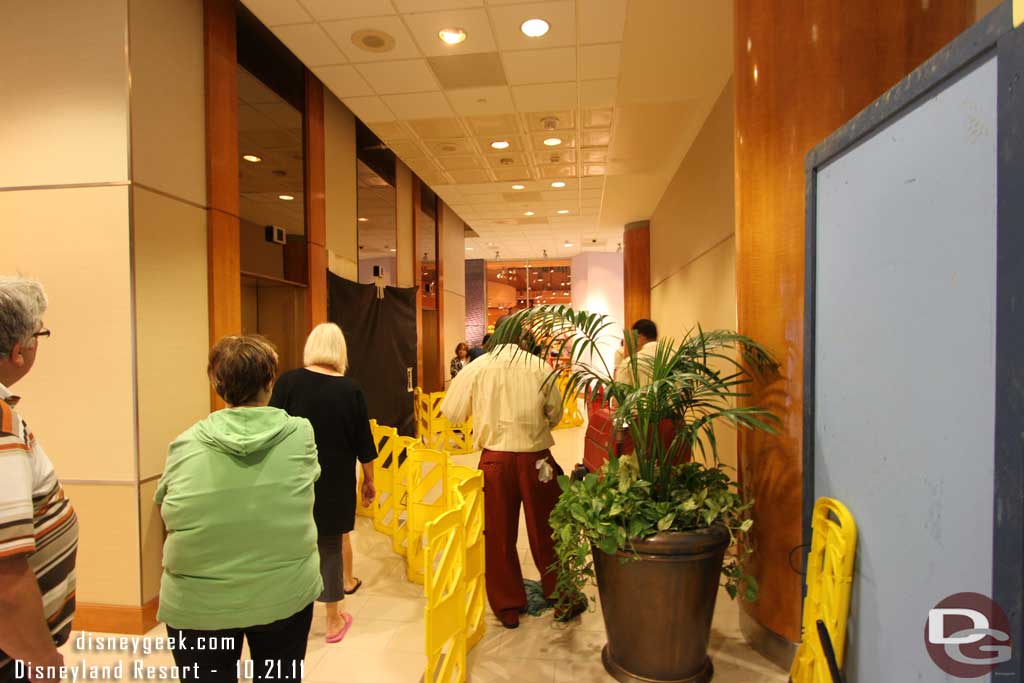 The walls are down around the third elevator.  It looks to be just about done.