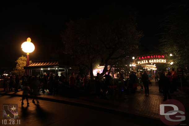 A long line for the candy (or dance party) already.