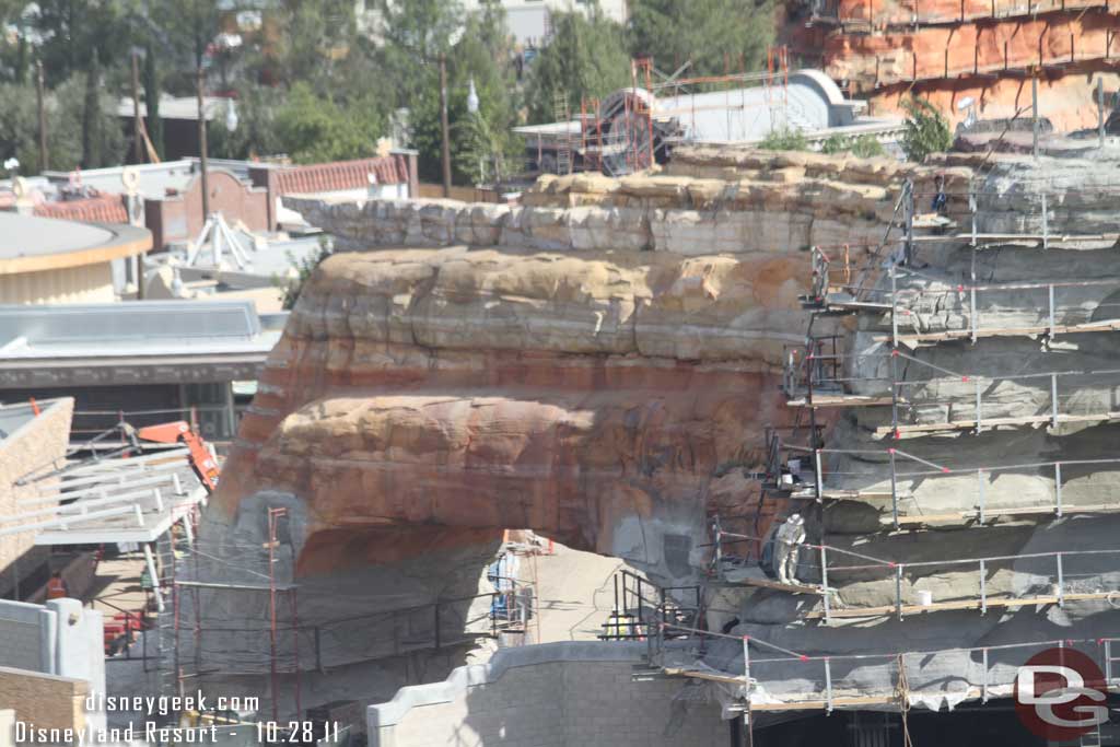 The patch work on the archway looks to be ready for paint.