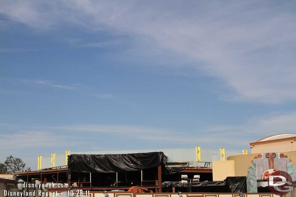 Starting to work on the top level of the former Greetings store.