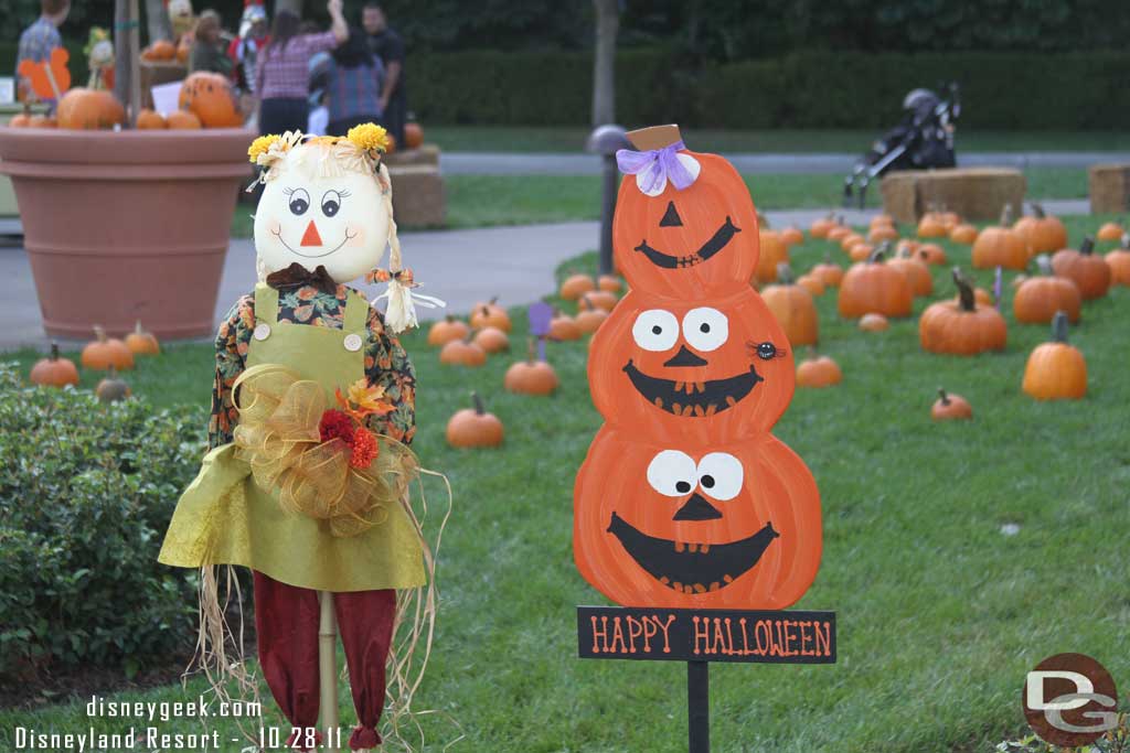 Near the ESPN Zone there was a pumpkin patch set up.