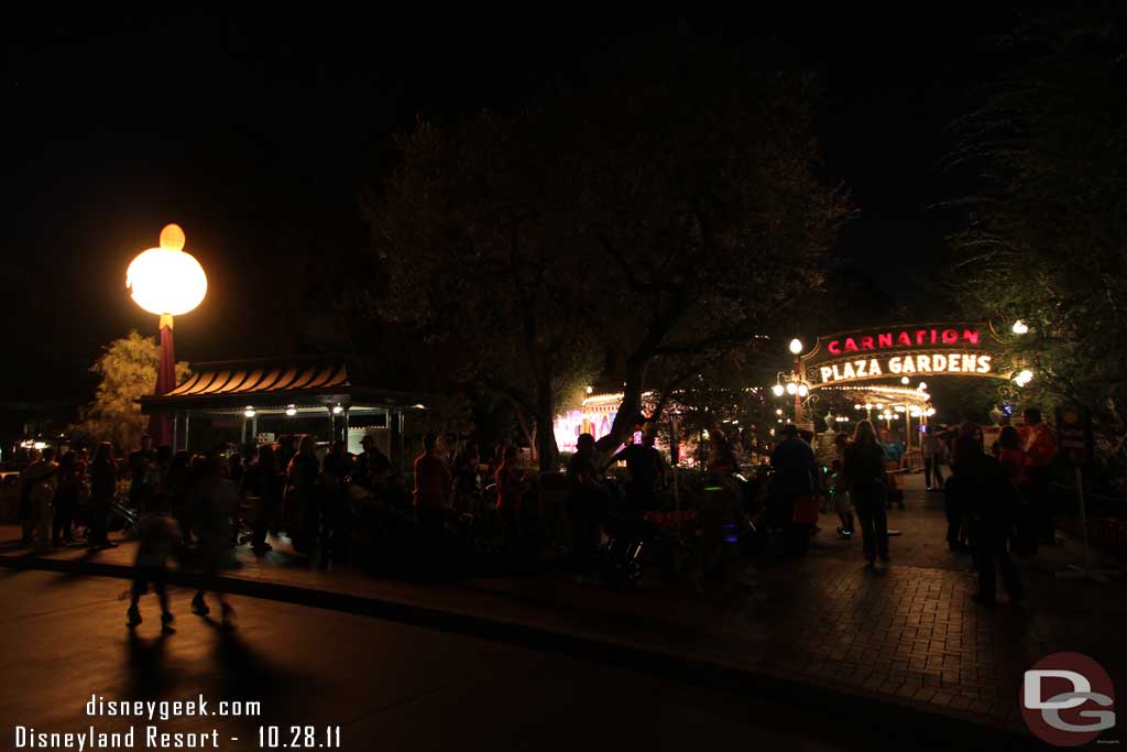 A long line for the candy (or dance party) already.