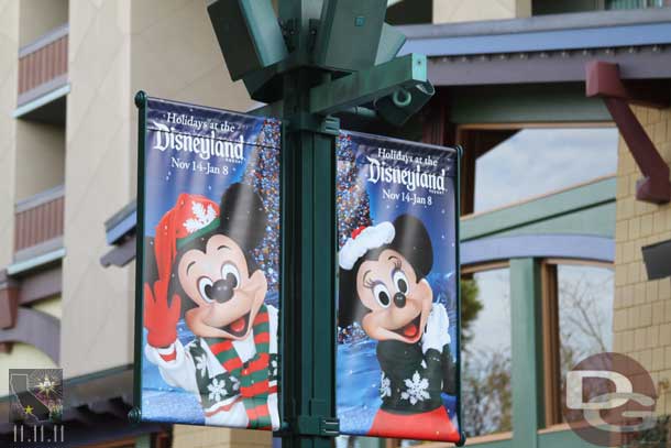 The Downtown Disney banners.