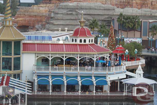 A shot from the Fun Wheel showing where the tree is (same spot as last year).