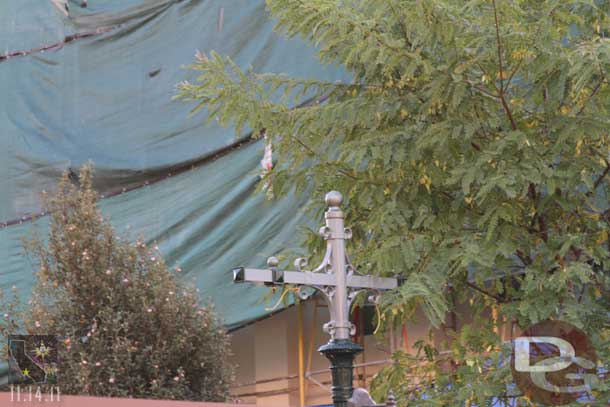 More parade lighting or speaker poles going in this between the Carthay and Disney Junior