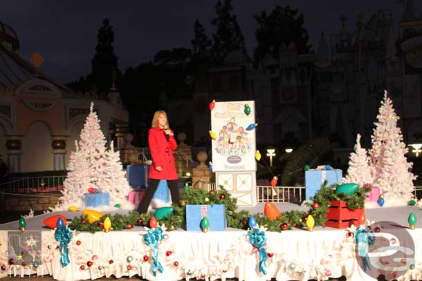 Show time.  2011 Disneyland Ambassador Jolie Hales was the MC for the event.