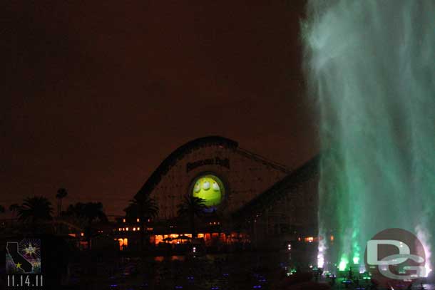 But they did have the Little Green Alien projected on the loop.