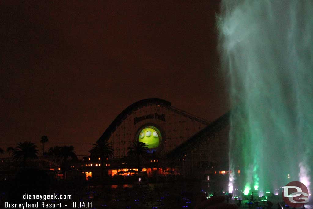 But they did have the Little Green Alien projected on the loop.