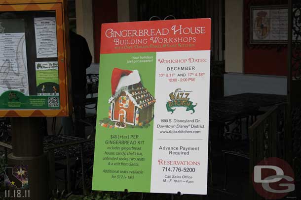 Another series of gingerbread house events at the Jazz Kitchen