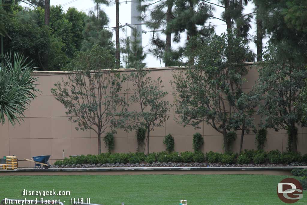 All the walkways were open today.  Remember this area?  The old Dancing Waters.  The wall has remained but nothing else.