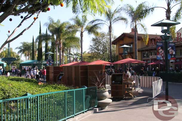 As you exit the tram area across from La Brea Bakery they were setting up a merchandise kiosk to match those in the parks.  Guess it is part of the plan to replace the lost revenue from having all the stores at DCAs entrance closed.