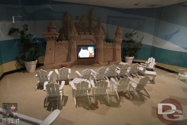 I think the kids room off the lobby here is great with the beach chairs and sand castle.  Surprised that almost every time I walk by it seems to be empty.