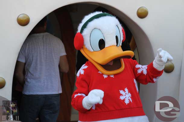 Donald hanging out by his boat.