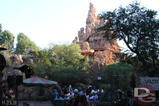 With the sign gone you get an unobstructed view of Big Thunder.