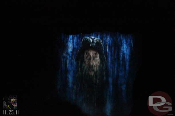 One noticeable change is now the projection screen alternates between Black Beard and Davy Jones