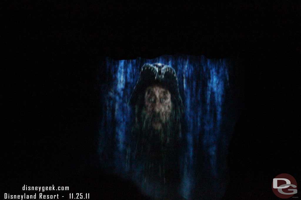 One noticeable change is now the projection screen alternates between Black Beard and Davy Jones