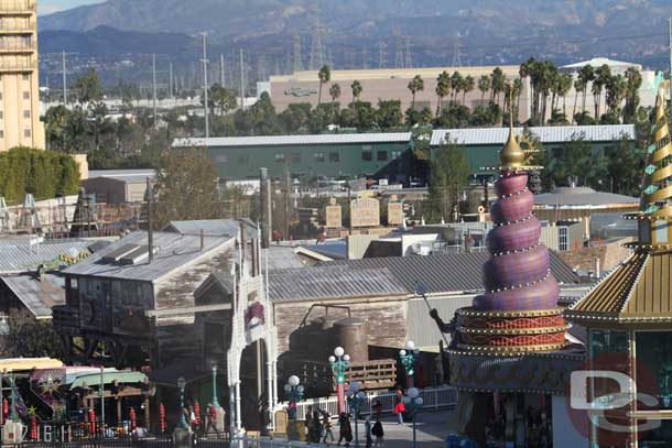 A first glimpse of Cars Land reveals new signs since my last trip.