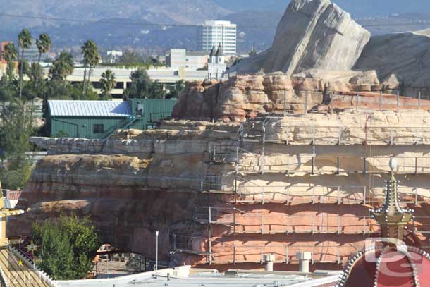 Here you can see the new rock face is moving along.  What a difference.