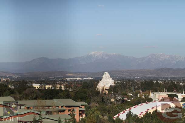 Thanks to the winds it was fairly clear as you looked around from the Fun Wheel.