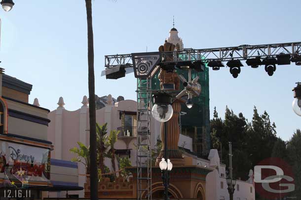 Much of the scaffolding on the Carthay is now down.