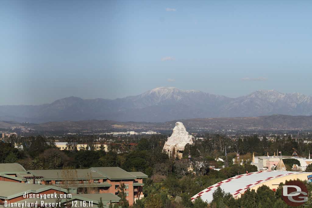 Thanks to the winds it was fairly clear as you looked around from the Fun Wheel.