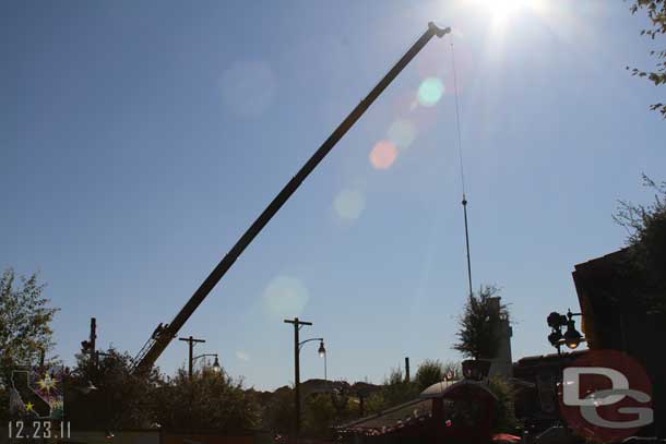 They were doing some landscaping this afternoon.  Always fun to watch a tree fly through the air..