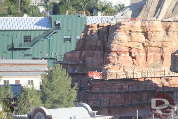 Most of the scaffolding on the far wall is down.  Only a few more stories to go.