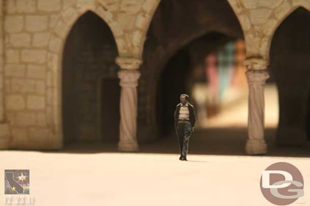 I do not think I ever took a picture of Walt in the castle model...