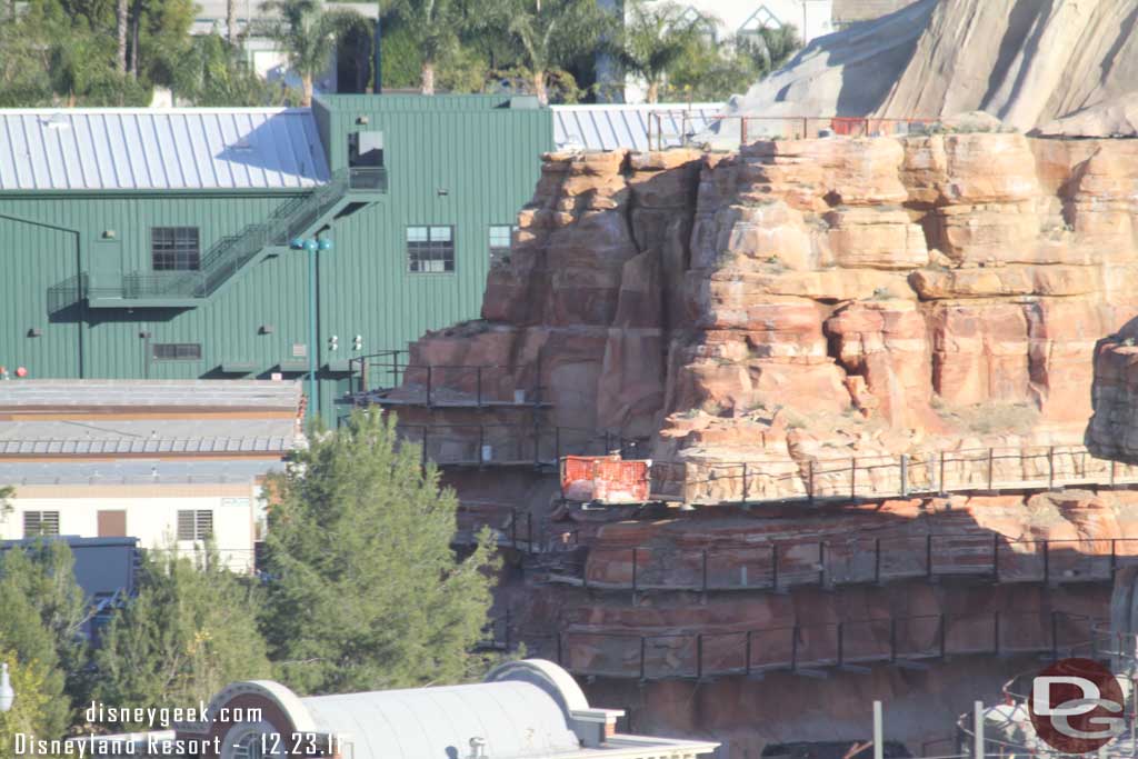 Most of the scaffolding on the far wall is down.  Only a few more stories to go.