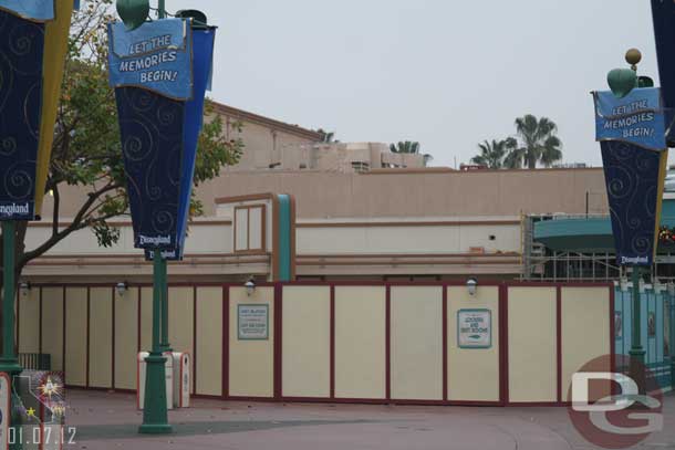 Had some time to kill while waiting for others so a quick look over at Buena Vista Street work (more pictures later once the park opens).