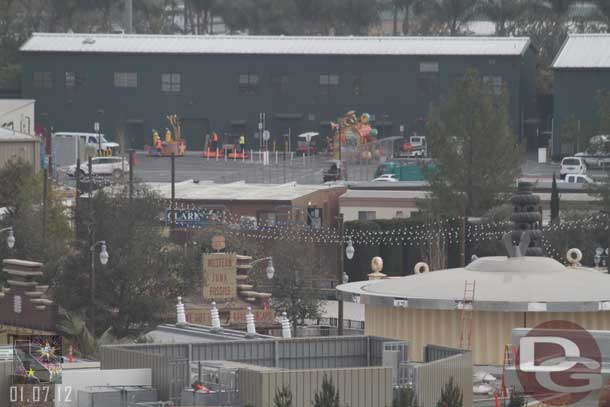 Noticed in the background the Pixar Pals units being moved and readied for the day.