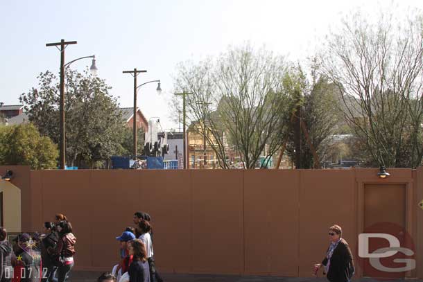 Here you can see the different wall where the Cars Meet and Greet used to be.