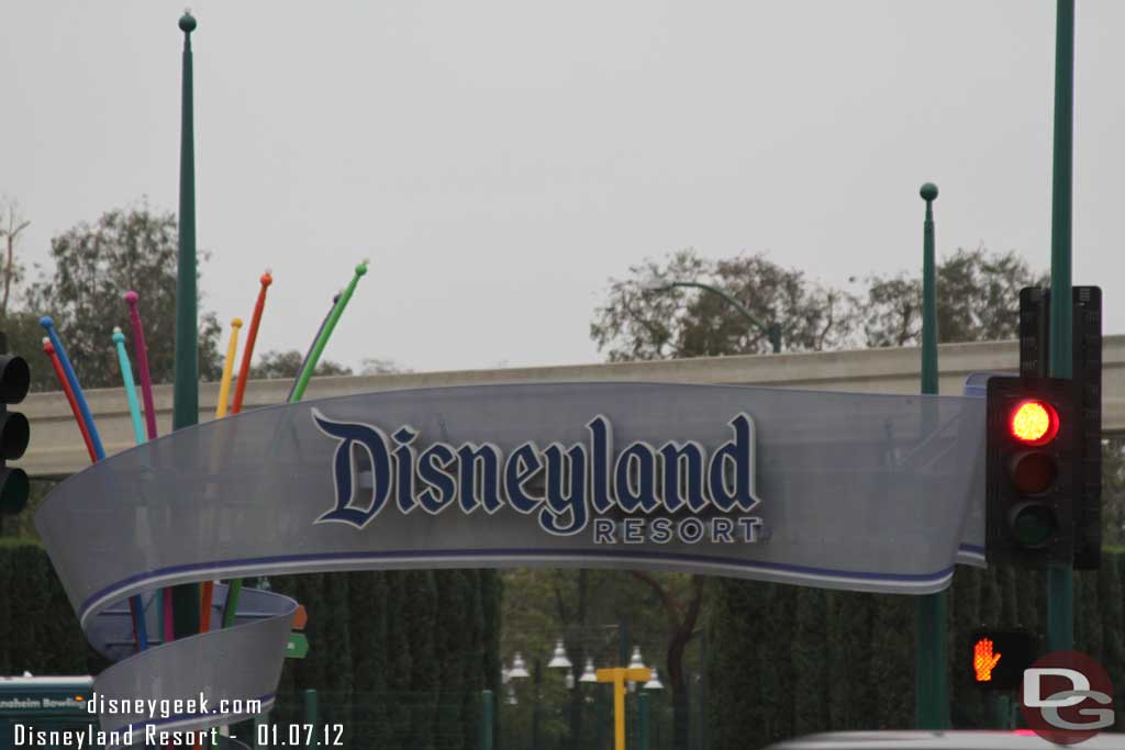 Last year the entrance sign was changed.  I do not think I have posted/taken a picture from street level.  