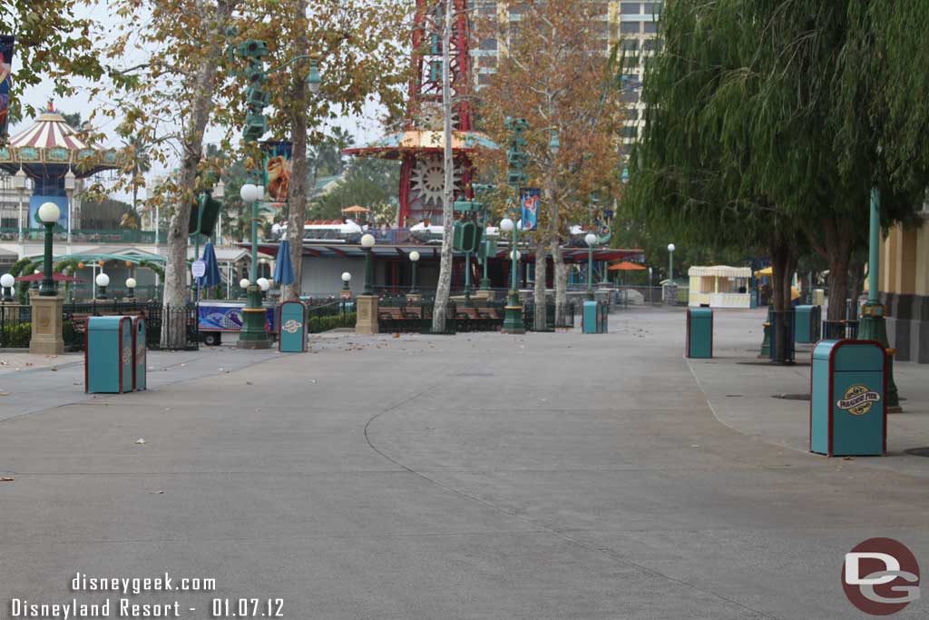 Read that they are expecting some walls in this area soon for some parade route work.