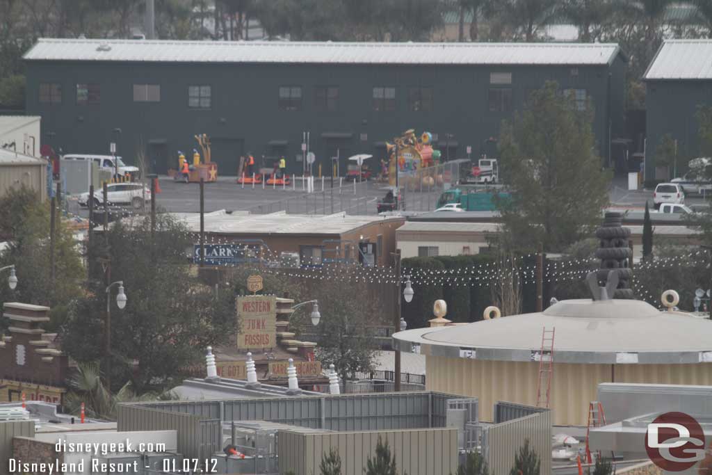 Noticed in the background the Pixar Pals units being moved and readied for the day.