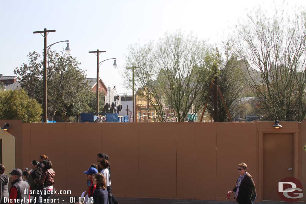 Here you can see the different wall where the Cars Meet and Greet used to be.