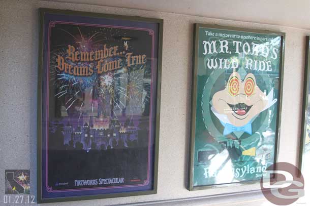 But first I headed to Disneyland.   The fireworks poster has been switched out and Remember is now there.